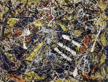 "Number 17A" by Jackson Pollock
