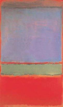 "No. 6 (Violet, Green and Red)" by Mark Rothko